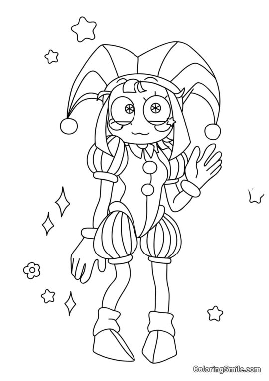 Помні з рукою - Розмальовка