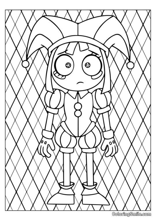 Помні на фоні ромба - Розмальовка