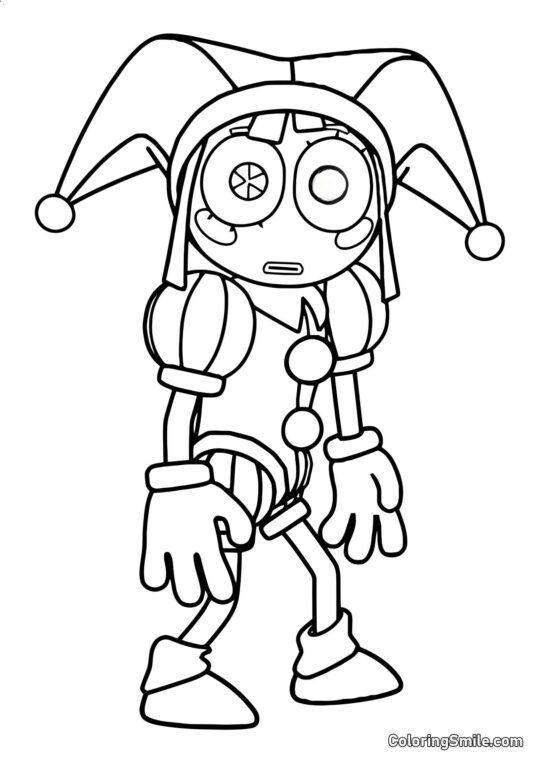 Жарт Помні з цифрового кола - Розмальовка