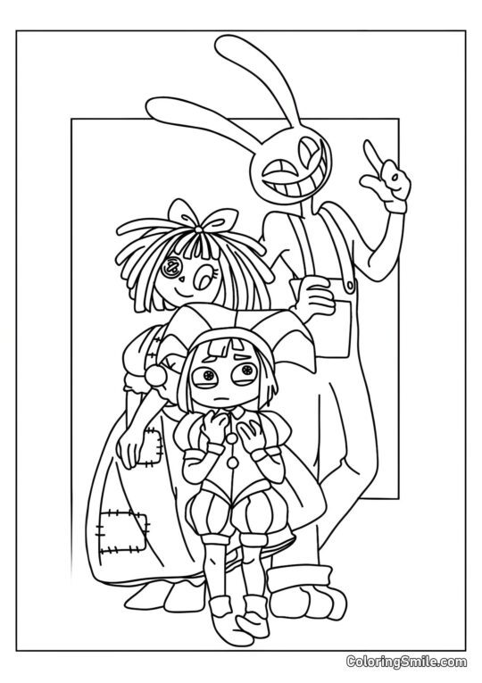 Помні, Рагата та Джекси - Розмальовка