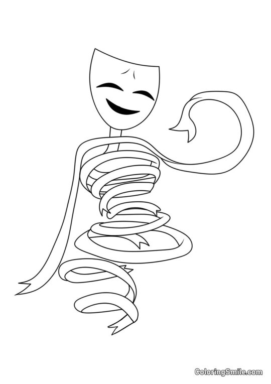 Гангл з дивовижного цифрового кола - Розмальовка