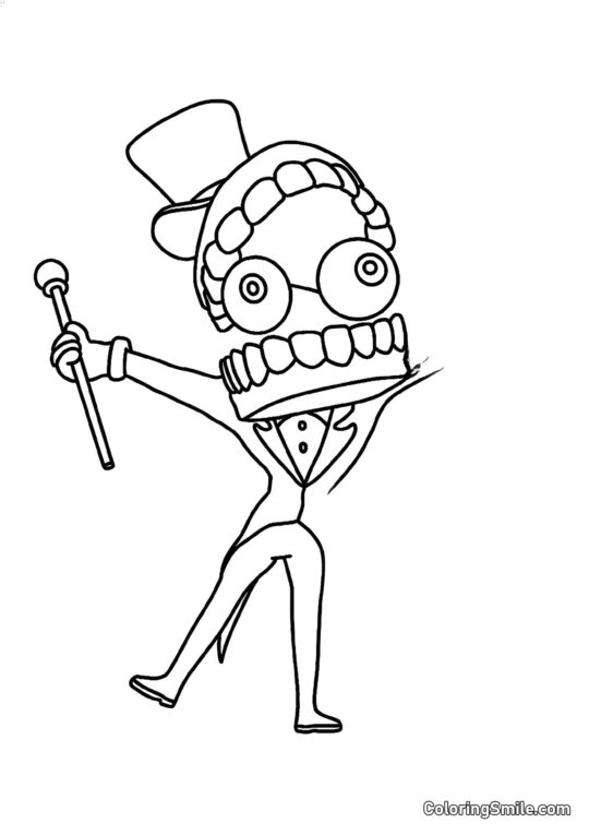 Кейн з жовтим - Розмальовка