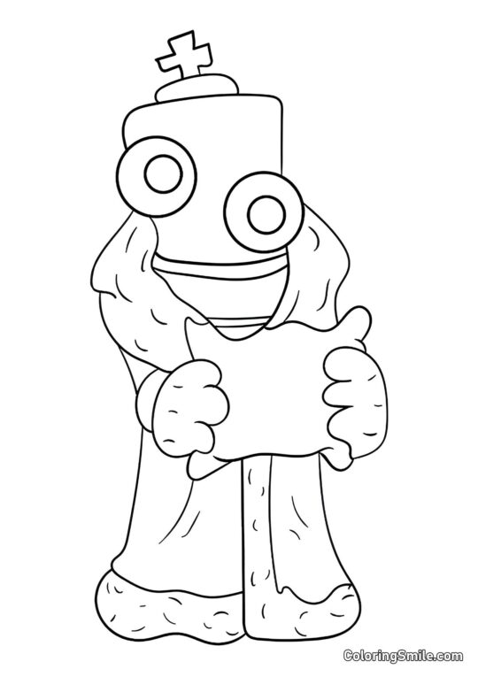 Кораловий з подушкою - Розмальовка