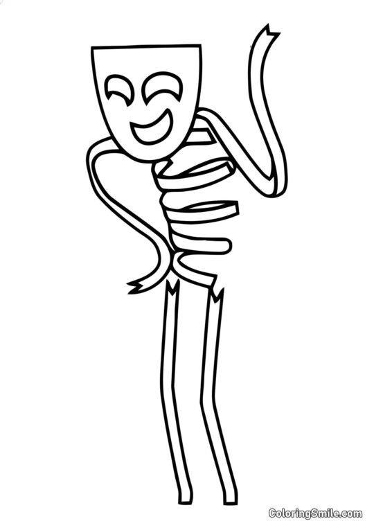 Гангл робить жест рукою - Розмальовка