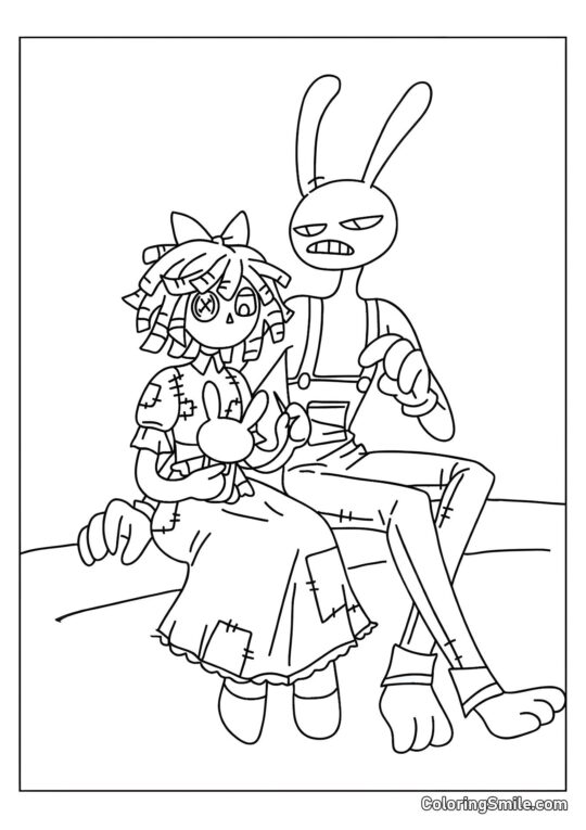 Джекси сидять близько до Рагати - Розмальовка