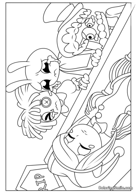 Помні торкається світу - Розмальовка