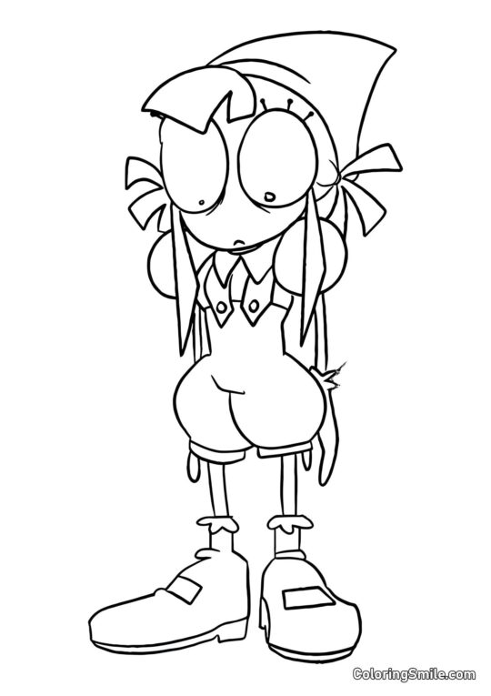 Помні в червоному плащі - Розмальовка