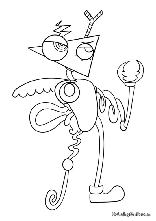 Зубл з дивовижного цифрового кола - Розмальовка