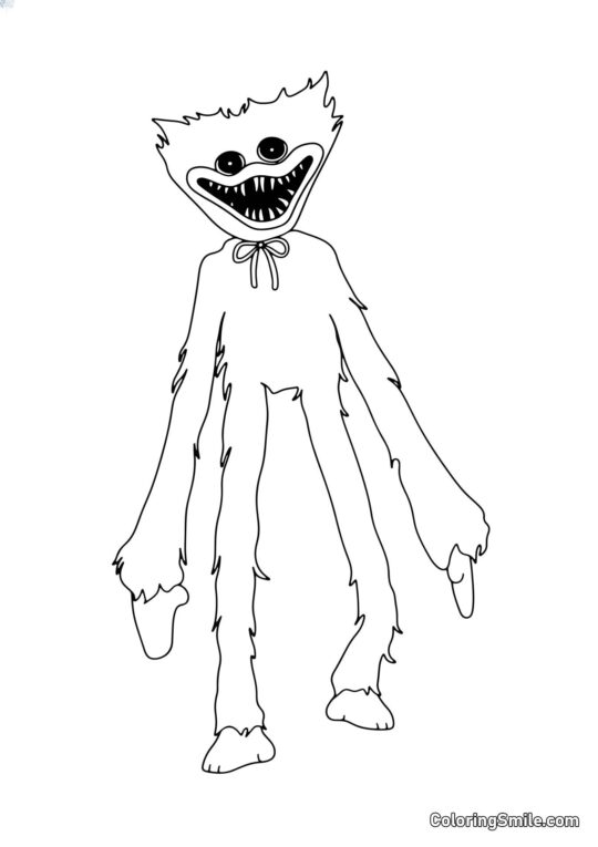 Чарівний монстр Хаггі Ваггі - Розмальовка