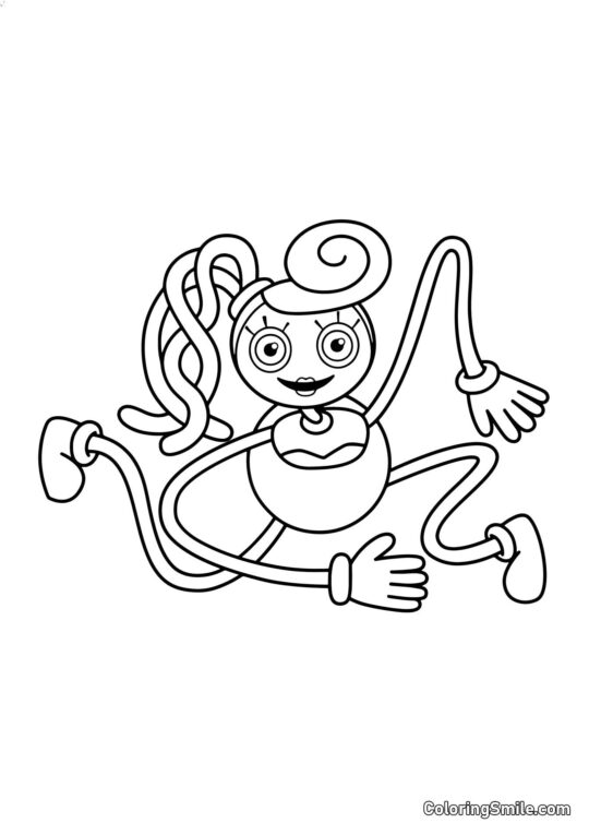 Мамочка Довгі Ноги - Розмальовка