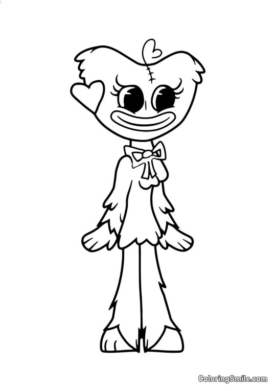 Милий монстр Кісі Місі - Розмальовка