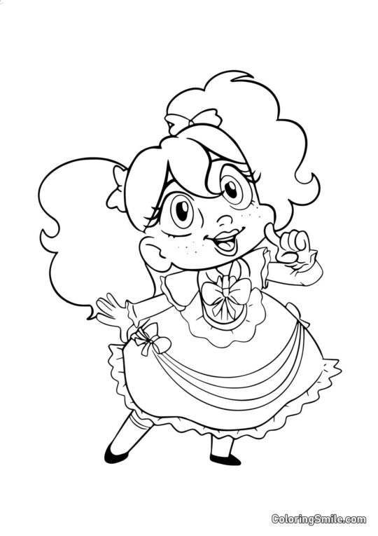 Лялька Poppy Playtime - Розмальовка