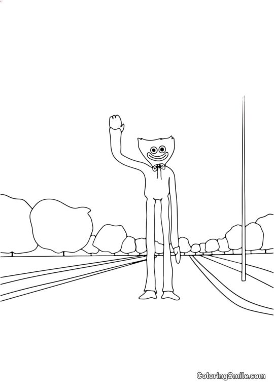 Хаггі Ваггі на дорозі - Розмальовка