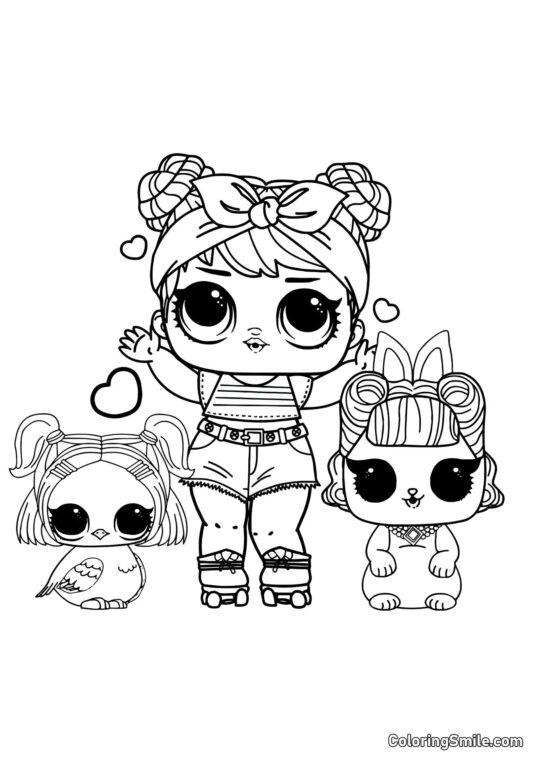 LOL ляльки домашніх тварин - Розмальовка
