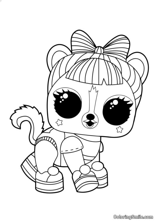 LOL домашні тварини Скунсс Ра-ра - Розмальовка