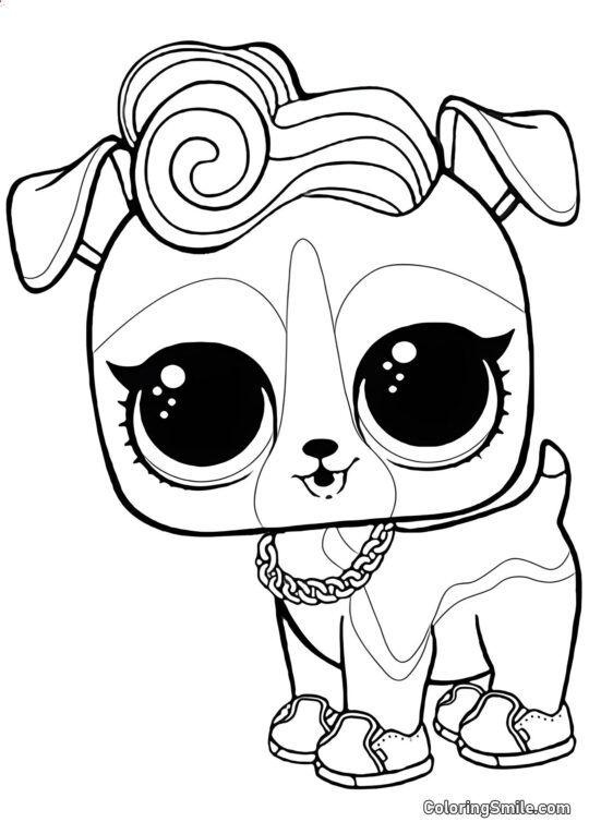 LOL цуценя Ді Джей К9 - Розмальовка