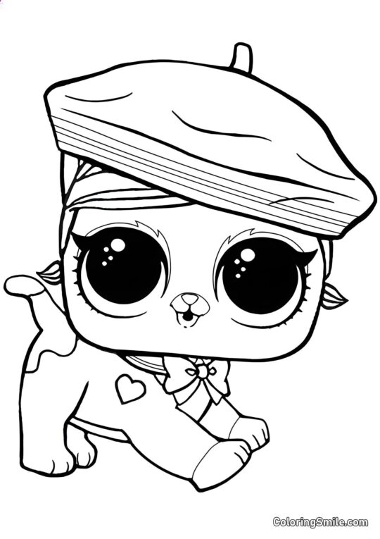 LOL веселий домашній улюбленець Пухнастик - Розмальовка