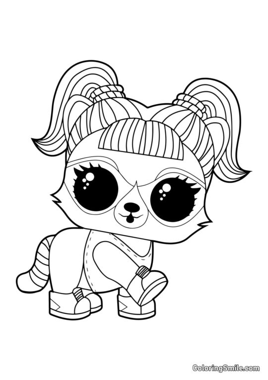 LOL єнот Бандит - Розмальовка