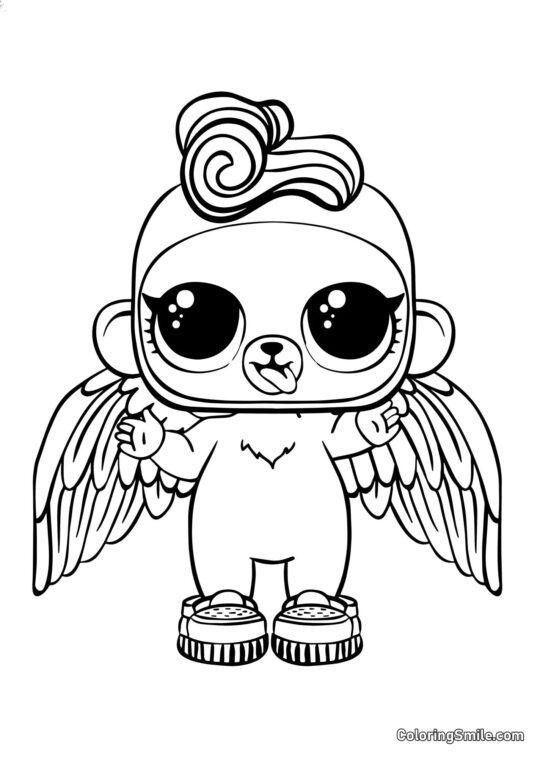 LOL мавпочка Бхадді - Розмальовка