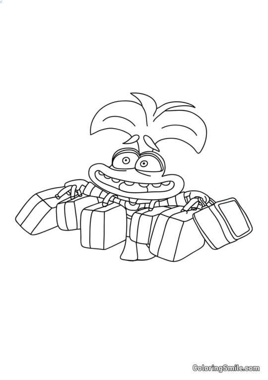 Тривога з валізами Тривога з валізами - Розмальовка