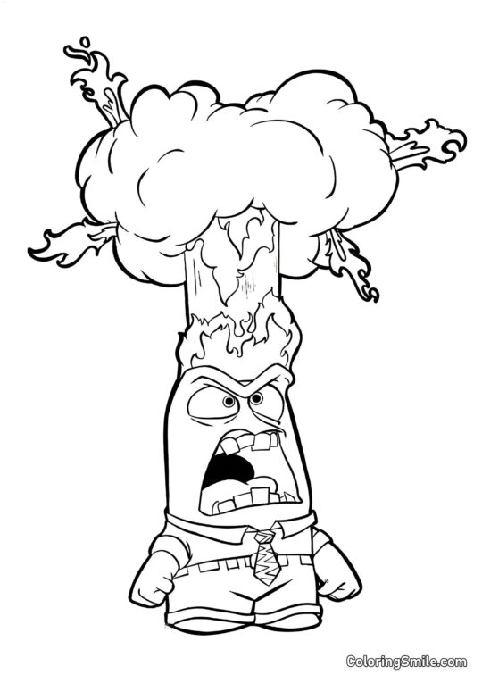 Вибухова Емоція Гніву Вибухова Емоція Гніву - Розмальовка