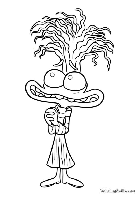 Тривога з великими очима Тривога з великими очима - Розмальовка