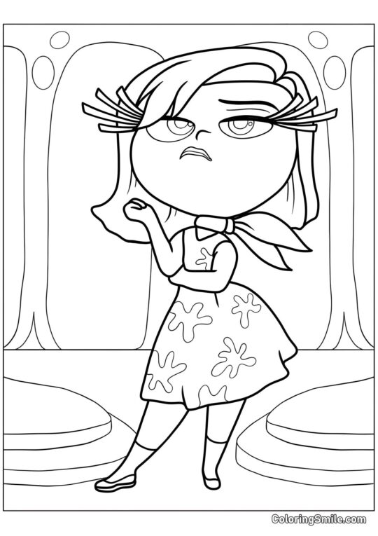 Незадоволена Емоція Огида Незадоволена Емоція Огида - Розмальовка