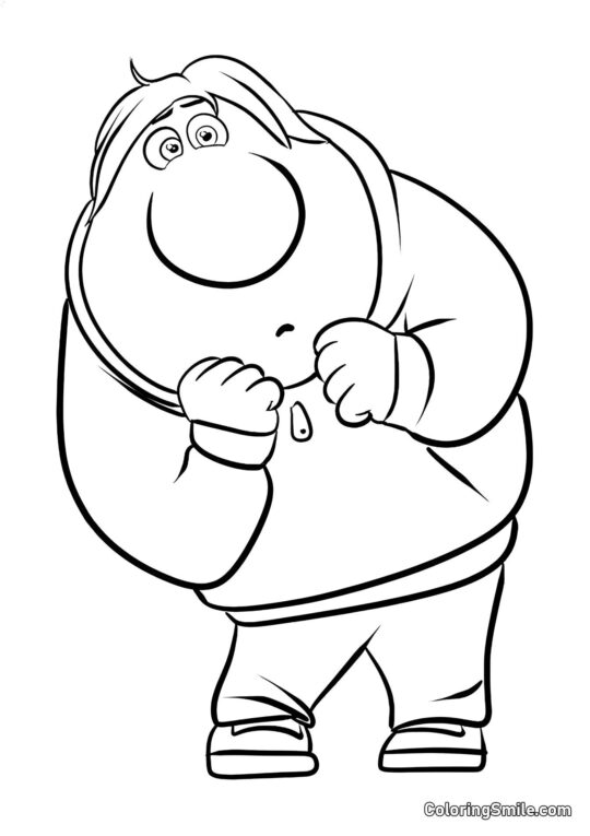 Емоція Сором у повному зростанні Емоція Сором у повному зростанні - Розмальовка