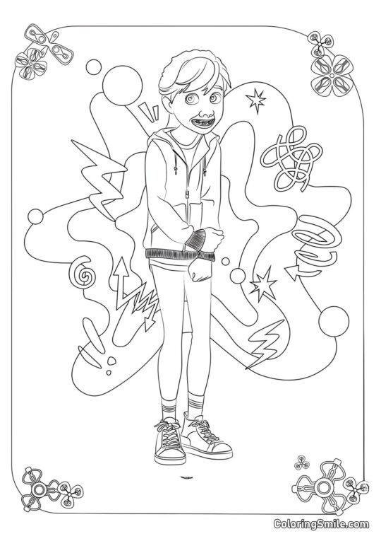 Райлі Андерсен у повному зростанні Райлі Андерсен у повному зростанні - Розмальовка