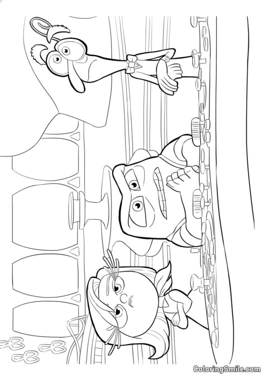 Емоції Гнів, Огида і Страх Емоції Гнів, Огида і Страх - Розмальовка