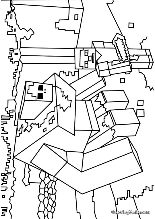Робот і Стіва - Розмальовка