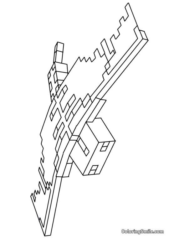 Фантом Minecraft - Розмальовка