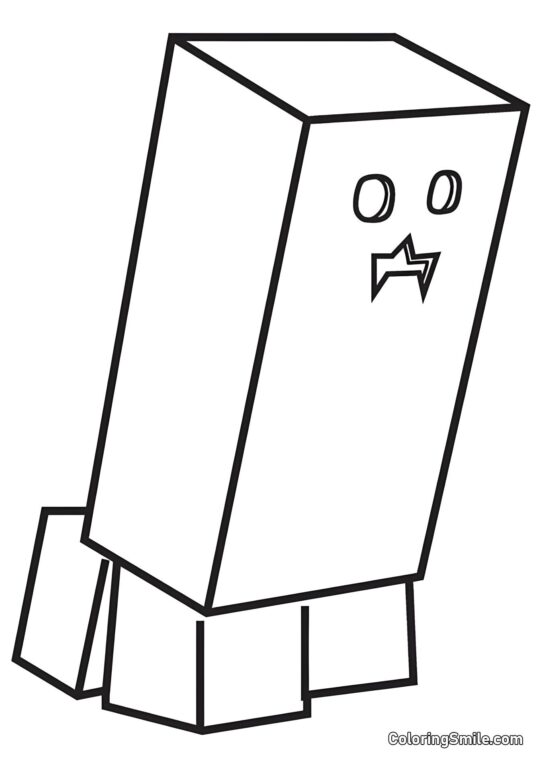 Зелений Крипер - Розмальовка