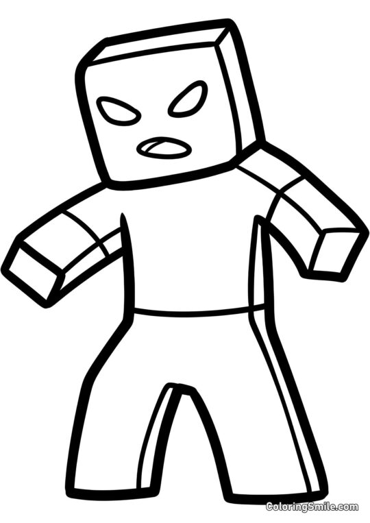 Злий зомбі - Розмальовка