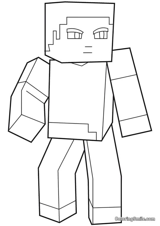 Стіва оглядає місцевість - Розмальовка