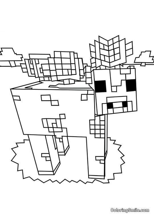 Грибна корова - Розмальовка