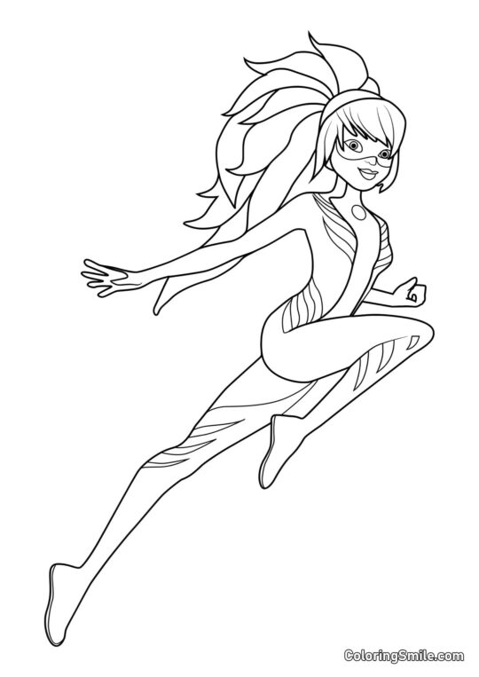 Марінет як Леді Дракон - Розмальовка