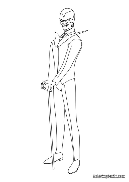 Голубине Мотяга в повний зріст - Розмальовка