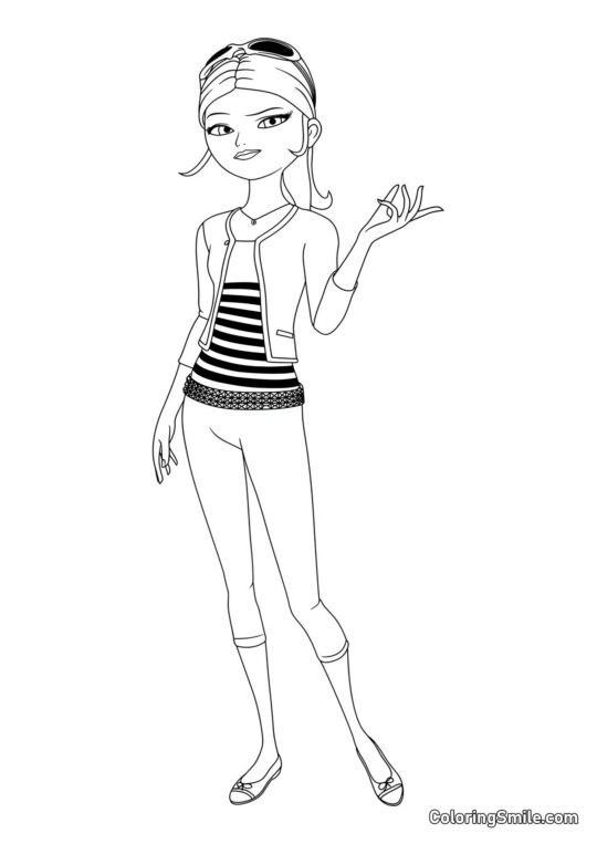 Хлої Буржуа в повний зріст - Розмальовка