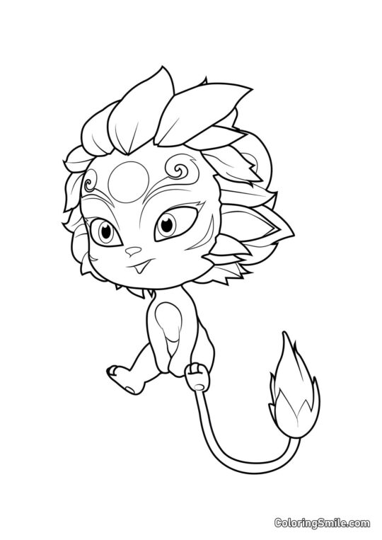 Мей Ші — охоронець-лев - Розмальовка