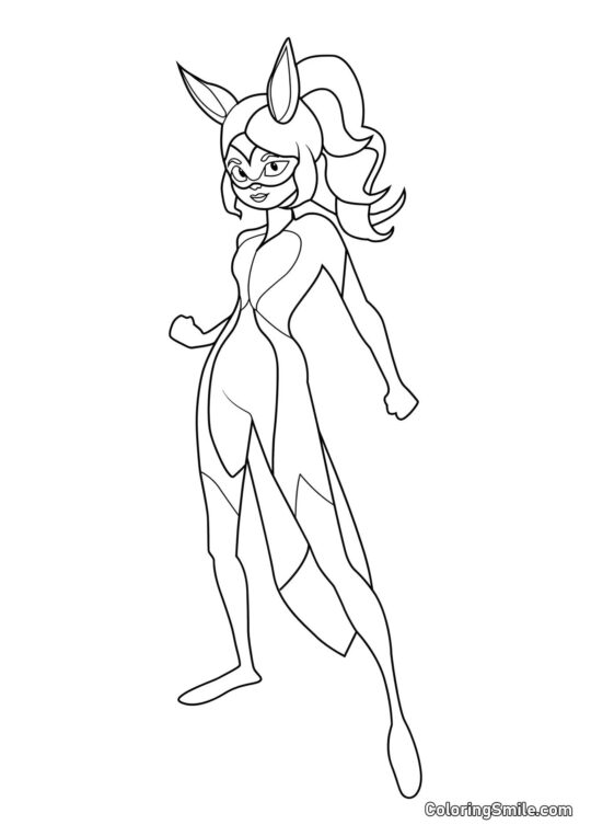 Рена Руж в повний зріст - Розмальовка