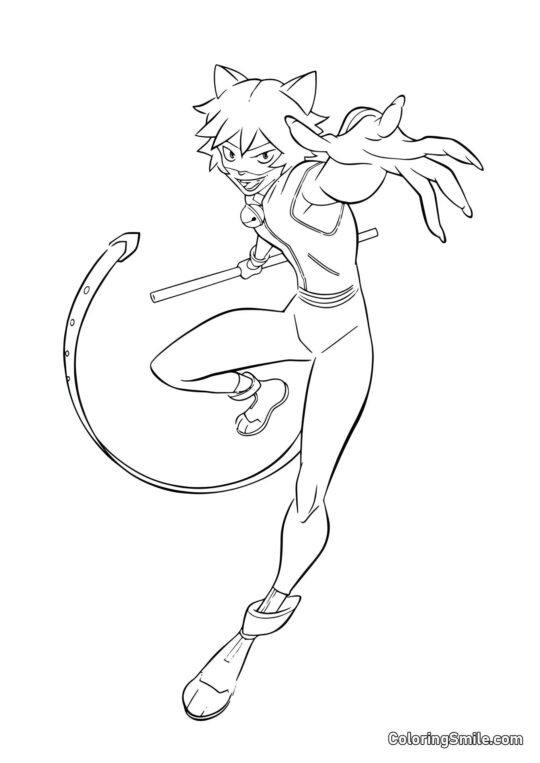 Кіт Нойр - Розмальовка