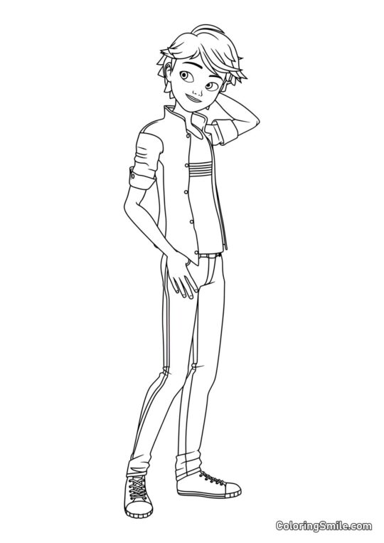 Гарний Адрієн Аґрест - Розмальовка