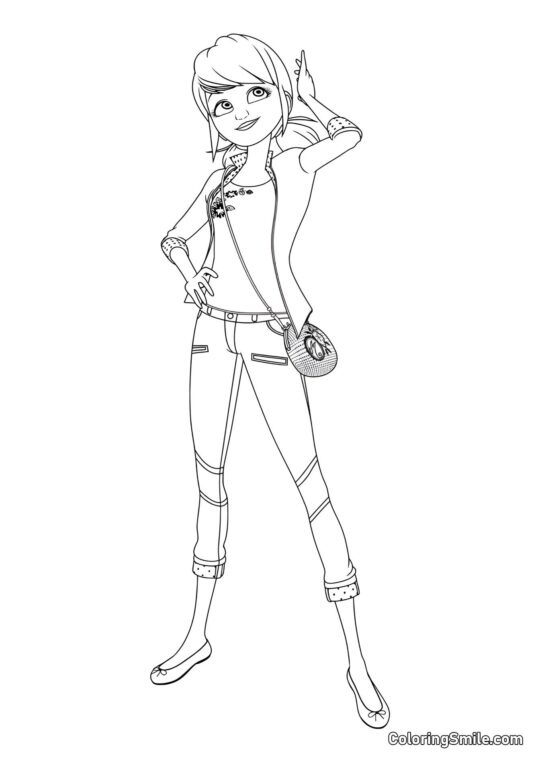 Прекрасна Марінет - Розмальовка