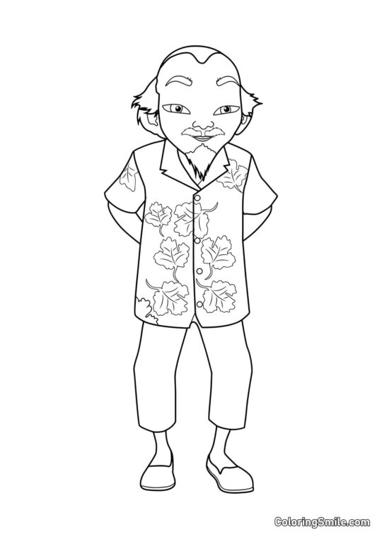 Майстер Ван Фу - Розмальовка