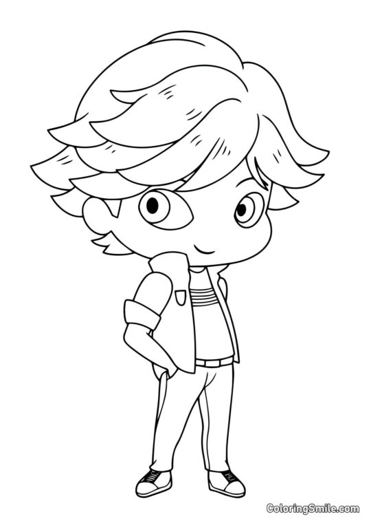 Маленький Адрієн Аґрест - Розмальовка