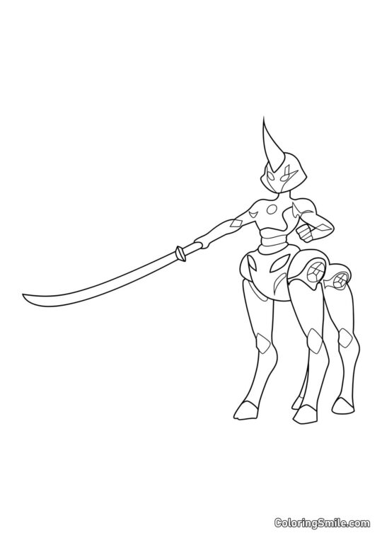 Мати Кагамі як Ікари Гозен - Розмальовка