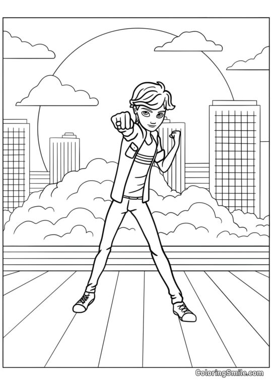 Адрієн Аґрест закликає Плагга - Розмальовка