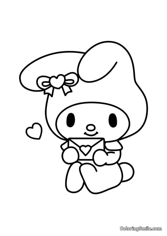 Моя Мелодія з конвертом - Розмальовка