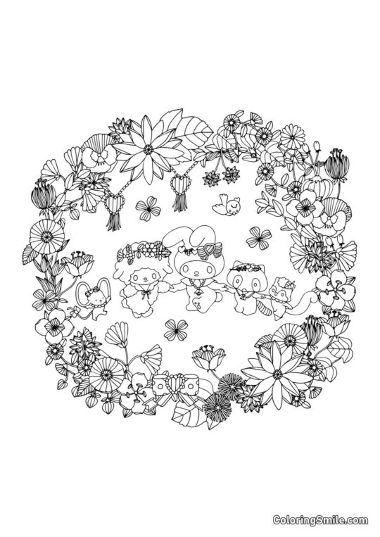 Моя Мелодія з друзями антистрес - Розмальовка